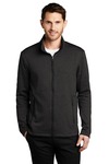port authority f905 collective striated fleece jacket Front Thumbnail
