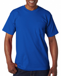 Bayside BA7100 Adult 6.1 oz., 100% Cotton Pocket T-Shirt Front Thumbnail