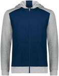 Augusta Sportswear 6900 Youth Three-Season Fleece Full Zip Hoodie Front Thumbnail