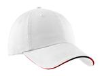 Port Authority C830 Sandwich Bill Cap with Striped Closure Front Thumbnail
