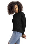 Next Level 9084 Ladies' Laguna Sueded Sweatshirt Side Thumbnail