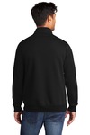 port & company pc78q core fleece 1/4-zip pullover sweatshirt Back Thumbnail