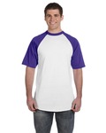 augusta sportswear 423 baseball short sleeve tee 2.0 Front Thumbnail