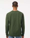 Tultex T340 Fleece Crewneck Sweatshirt Back Thumbnail