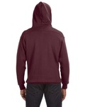 J America JA8830 Adult Sport Lace Hooded Sweatshirt Back Thumbnail