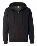 independent trading co. ss4500z midweight full-zip hooded sweatshirt Front Thumbnail