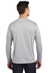 sport-tek st390ls posicharge ® long sleeve electric heather tee Back Thumbnail