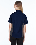 North End 77042 Ladies' Fuse Colorblock Twill Shirt Back Thumbnail