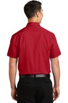 port authority s664 short sleeve superpro ™ twill shirt Back Thumbnail