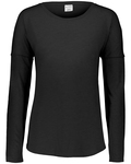 augusta sportswear ag3077 ladies' tri-blend long slevee t-shirt Front Thumbnail