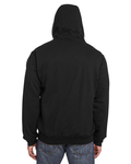 berne sz101 men's heritage thermal-lined full-zip hooded sweatshirt Back Thumbnail