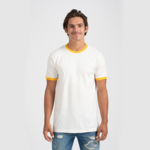 Tultex 246 Unisex Jersey Ringer Tee Front Thumbnail