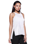 startee st1481 ladies' cvc side slit tank Side Thumbnail