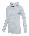 mv sport w20155 women’s space-dyed cowl neck sweatshirt Side Thumbnail