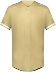 Augusta Sportswear 6910 Youth Cutter+ Full Button Baseball Jersey Front Thumbnail