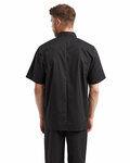 Artisan Collection by Reprime RP656 Unisex Short-Sleeve Sustainable Chef's Jacket Back Thumbnail
