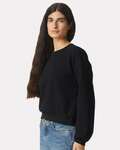 american apparel rf494 ladies' reflex fleece crewneck sweatshirt Side Thumbnail