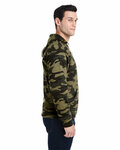 j america ja8871 adult triblend pullover fleece hooded sweatshirt Side Thumbnail