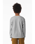 Bella + Canvas 3511Y Youth 6 oz Heavyweight Long Sleeve T-Shirt Back Thumbnail
