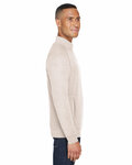 j america ja8869 adult triblend fleece quarter-zip Side Thumbnail