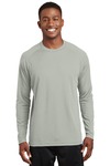 sport-tek t473ls dry zone ® long sleeve raglan t-shirt Front Thumbnail