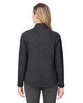 north end ne727w ladies' spirit textured full-zip Back Thumbnail