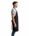 artisan collection by reprime rp121 unisex ‘barley’ contrast stitch sustainable bib apron Side Thumbnail