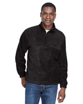 harriton m980 adult 8 oz. quarter-zip fleece pullover Front Thumbnail