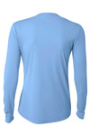 a4 nw3002 ladies' long sleeve cooling performance crew shirt Back Thumbnail