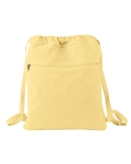 Authentic Pigment 1901 14oz. Pigment-Dyed Canvas Cinch Sack Front Thumbnail