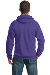 port & company pc90h essential fleece pullover hooded sweatshirt Back Thumbnail