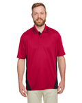 harriton m386t men's tall flash snag protection plus il colorblock polo Front Thumbnail