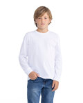 next level 3311nl youth cotton long sleeve t-shirt Front Thumbnail