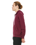 Bella + Canvas 3739 Unisex Sponge Fleece Full-Zip Hooded Sweatshirt Side Thumbnail