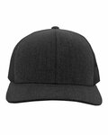Pacific Headwear 110C Heather Trucker Snapback Cap Front Thumbnail