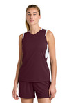Sport-Tek LST441 Women's Club Sleeveless V-Neck Front Thumbnail