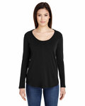 American Apparel RSA6304 Ladies' Long-Sleeve Ultra Wash T-Shirt Front Thumbnail