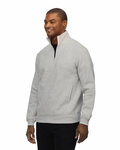 threadfast apparel 320q unisex ultimate fleece quarter-zip sweatshirt Side Thumbnail