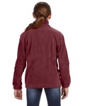 Harriton M990Y Youth 8 oz. Full-Zip Fleece Back Thumbnail