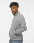 j america 8717ja unisex heavyweight quarter-zip sweatshirt Side Thumbnail