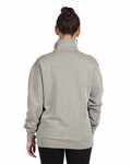 next level 9643 unisex fleece quarter-zip Back Thumbnail