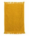 q-tees t100 fringed fingertip towel Side Thumbnail