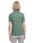 UltraClub UC100W Women's Heathered Pique Polo Back Thumbnail