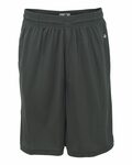 badger sport 4119 adult b-core 10" performance shorts with pockets Front Thumbnail