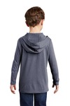 district dt139y youth perfect tri ® long sleeve hoodie Back Thumbnail