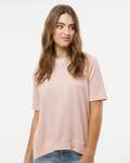 MV Sport W23711 Women's French Terry Short Sleeve Crewneck Pullover Front Thumbnail