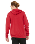 Bella + Canvas 3739 Unisex Sponge Fleece Full-Zip Hooded Sweatshirt Back Thumbnail