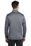 sport-tek st263 posicharge ® sport-wick ® heather fleece 1/4-zip pullover Back Thumbnail