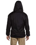 dickies 33237 men's fleece-lined hooded nylon jacket Back Thumbnail