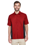 north end 87042 men's fuse colorblock twill shirt Side Thumbnail